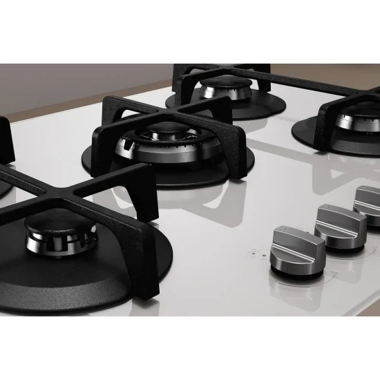 Indesit ING 72T/WH 75厘米 5头燃气灶 白色玻璃 | Duegstore 优惠