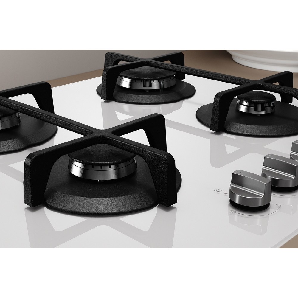 燃气烹饪地板 意向 ING 61T/WH 60cm 4 白玻璃烹饪器