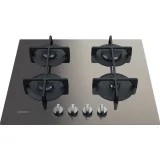Piano Cottura Gas Indesit ING 61T/TD 60cm 4 Fuochi Vetro Tortora | Offerte Duegstore