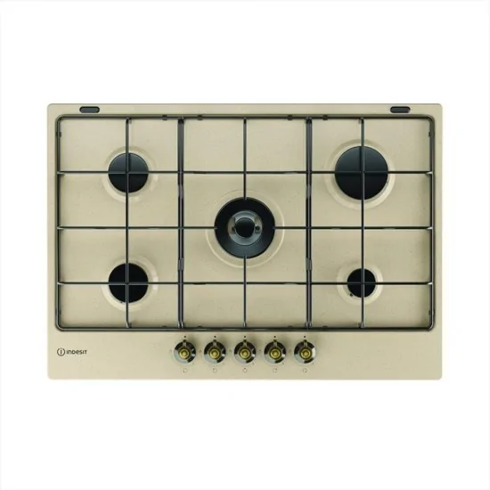 Indesit TH 752 /I (AV) 75厘米象牙色 - 5头燃气灶 | Duegstore