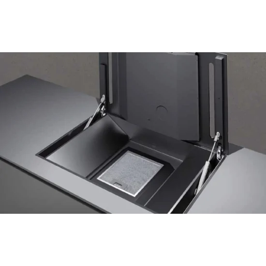 Baraldi Diamond Luxor 01DIMLUXEBL83 plan de inducción con capucha de aspiración abierta