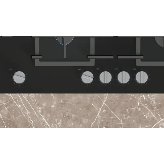 Siemens EP9A6QB90 INC 90 CM GAS CRISTALL