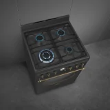 "Cucina a gas Smeg CO60GMAN2 antracite"