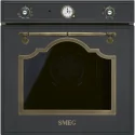 Front view of the SF67C1AO oven in anthracite color with handles