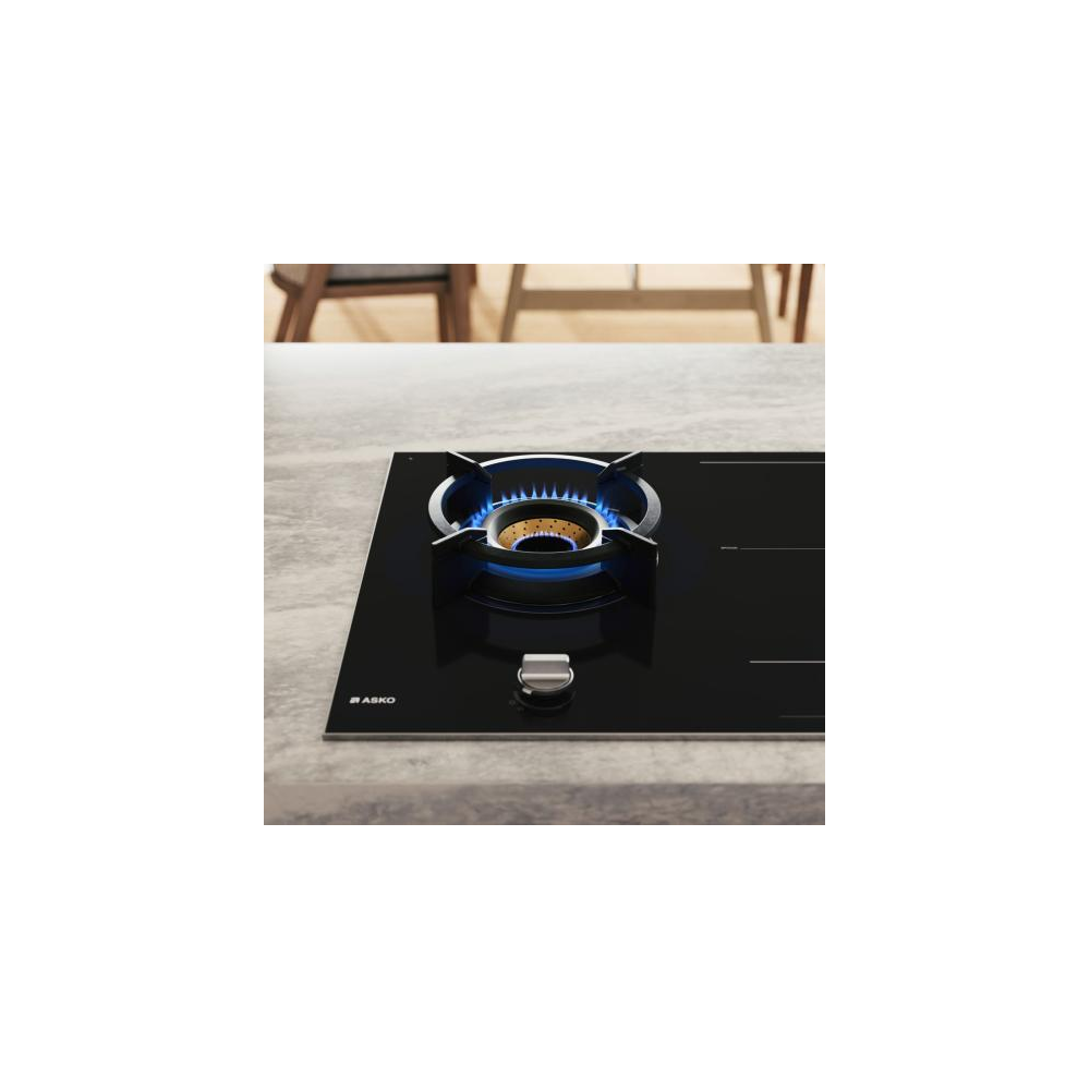 ASKO HIG 89524 BGB1 Piano Cottura 90cm Ibrido Gas/Induzione - duegstore.com