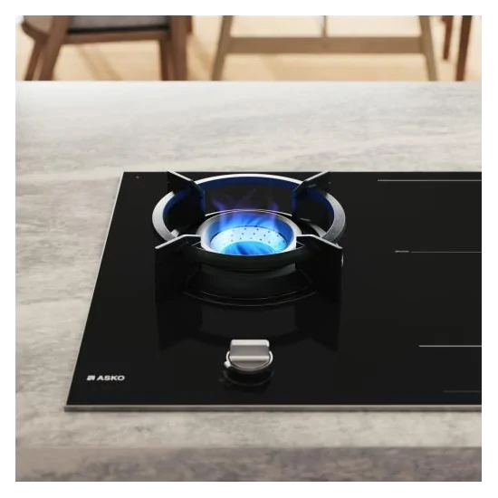 ASKO HIG 89524 BGB1 Piano Cottura 90cm Ibrido Gas/Induzione - duegstore.com