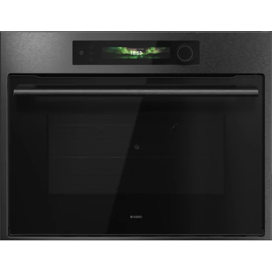 5-in-1-Ofen Asko OCSM 64 BSH NYACRAFT | Schwarzer Stahlkompakter | Celsius ° Kochen & Dampf | Serie 6 | Duegstore