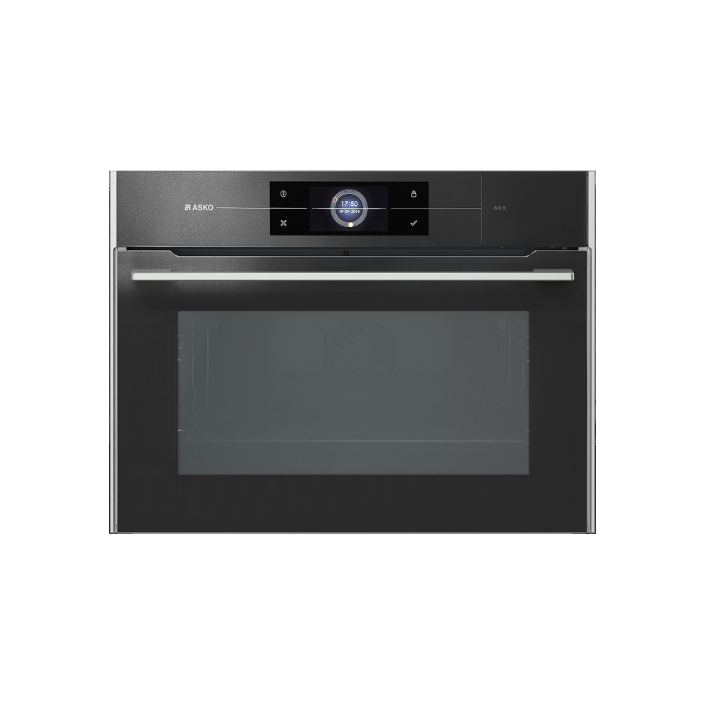 Kombinierter Ofen Asko OCSM 8478 g Elemente | Full Dampf & Mikrowelle | 45 cm Pearl Black | Duegstore