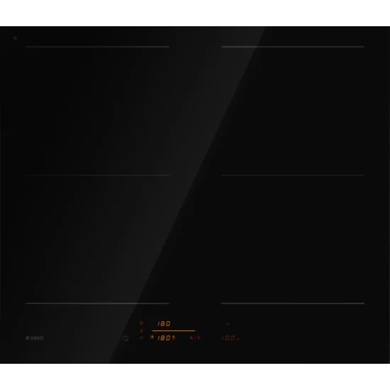 Induction plan Asko Hi 5643 fbg1 black 60 cm | Install. flush | Duegstore