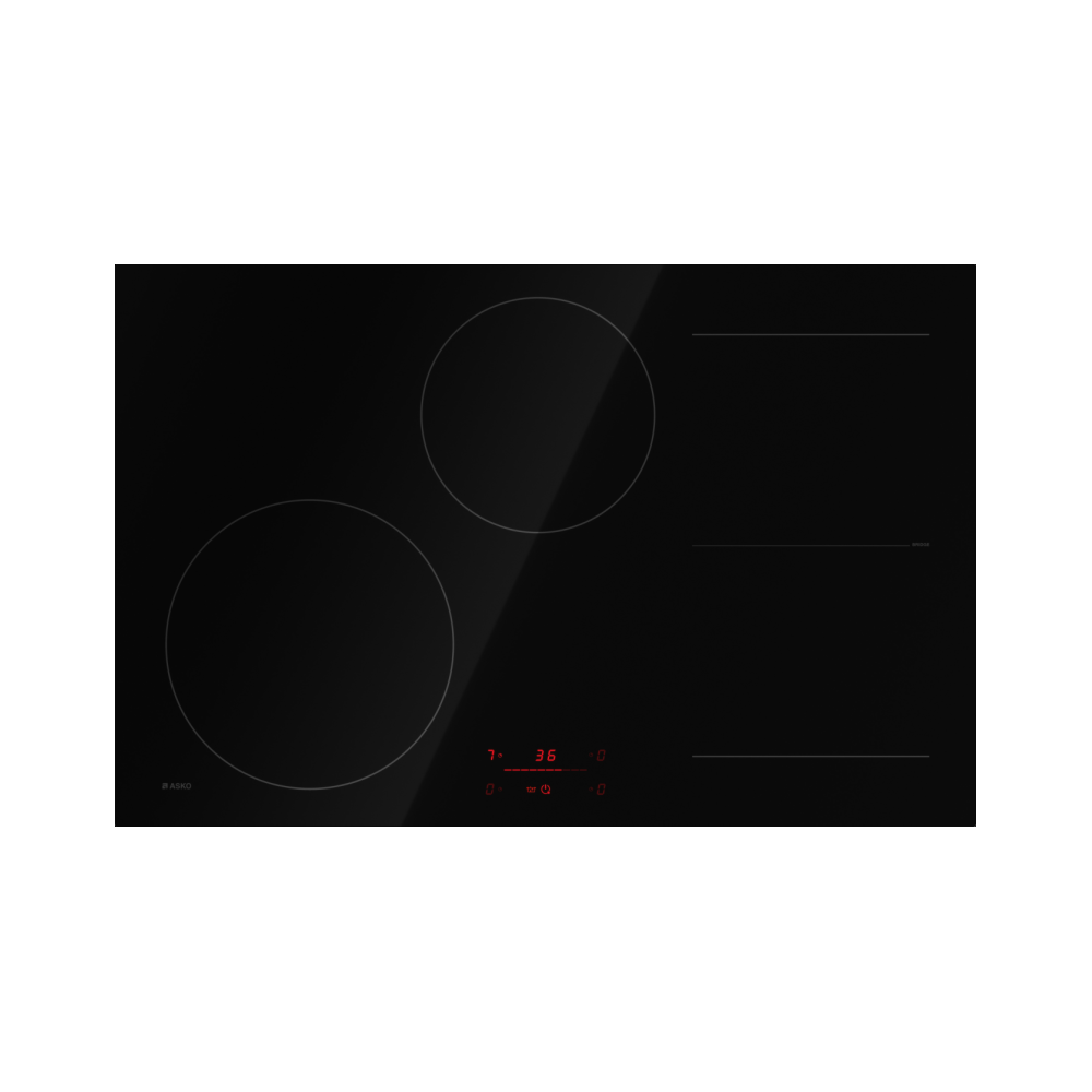 Plan d'induction Asko Bonjour 2842 FBG1 Noir, 80 cm | Duegstore