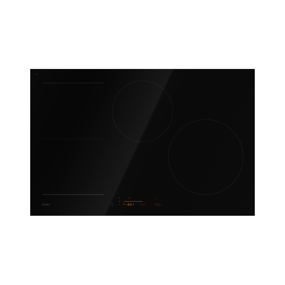 Plaque à induction Asko Bonjour 5842 FBG1 Noir Brillant 80 cm | Duegstore