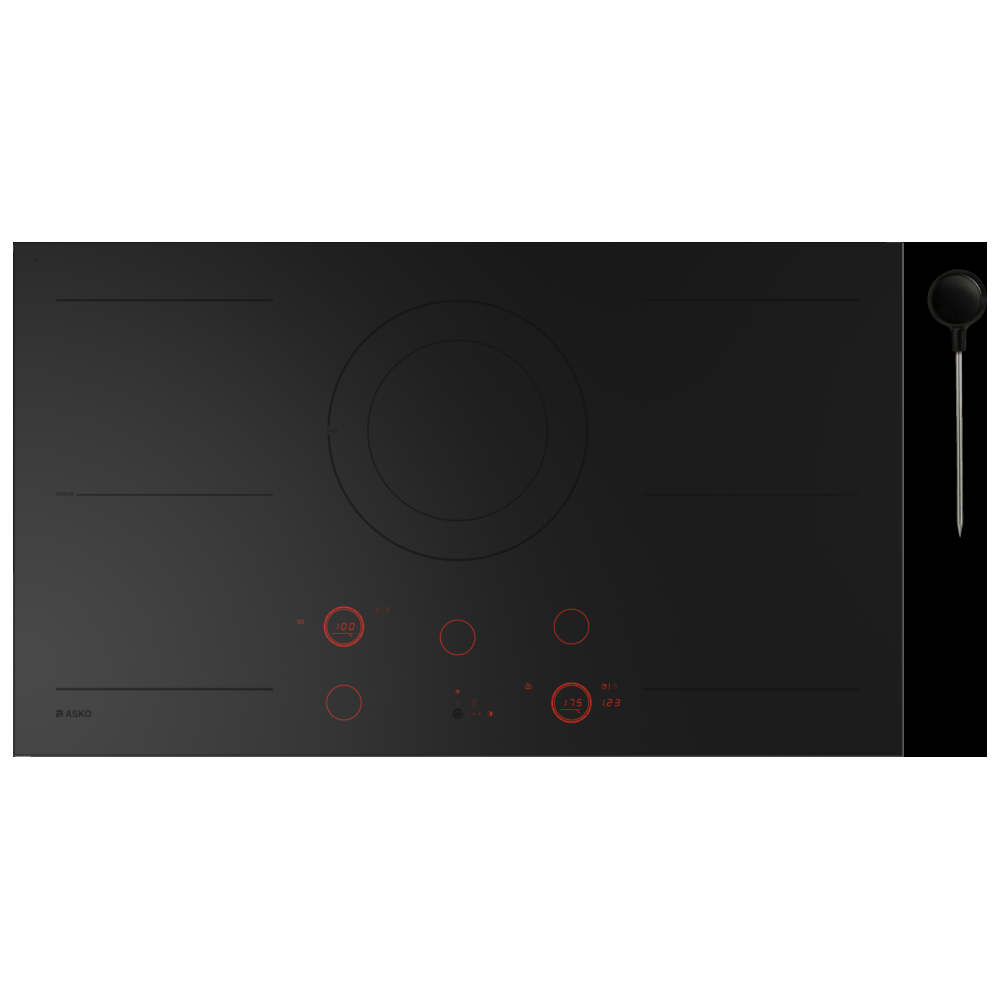 Индукционный план Asko HID 945 MC CELSIUS BLACK, 90 см | Черные стальные профили | Duegstore