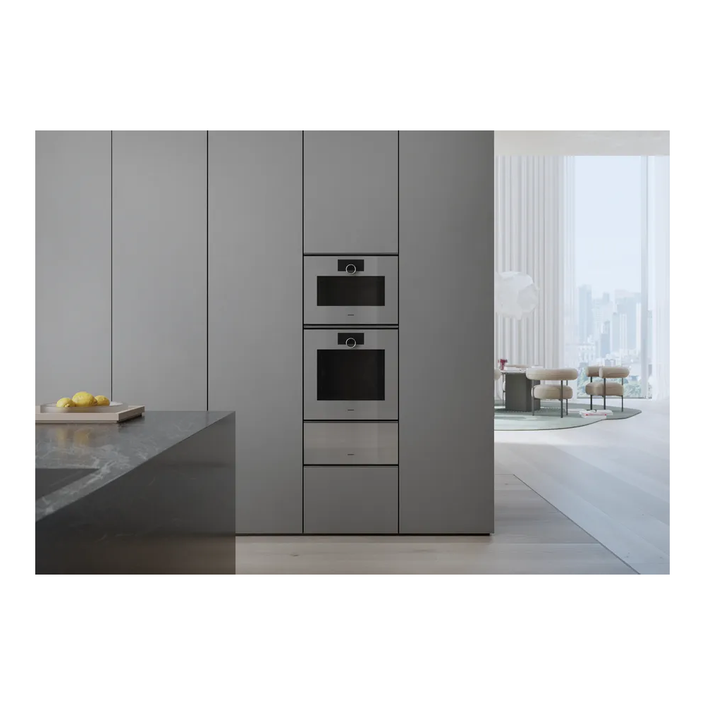 GAGGENAU GO 220 130 Furnace 60cm Sterling - Droit - Hydrolytique - Home Connect