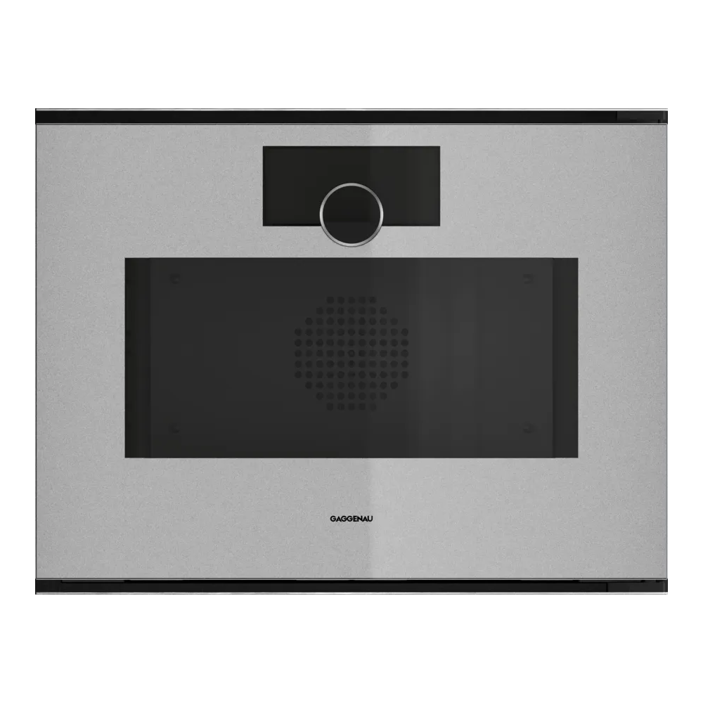 Forno Combinato a Vapore GAGGENAU GS 250 130 Minimalistic 60 x 45 cm - Sterling - Porta Destra