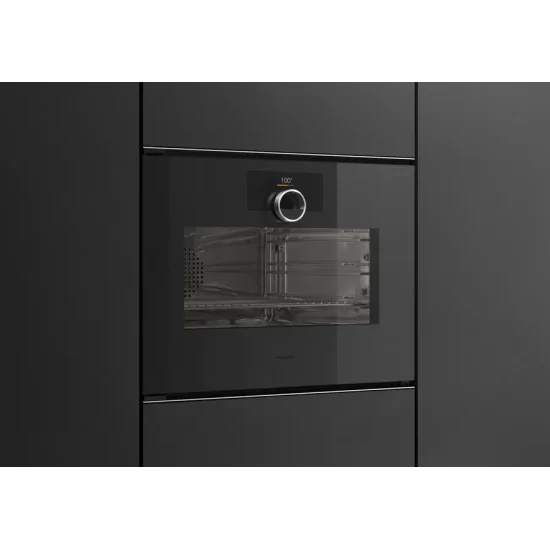 GAGGENAU GS 241 100 Forno Vapore Puro 60x45cm Onyx - Serbatoio - sinistra