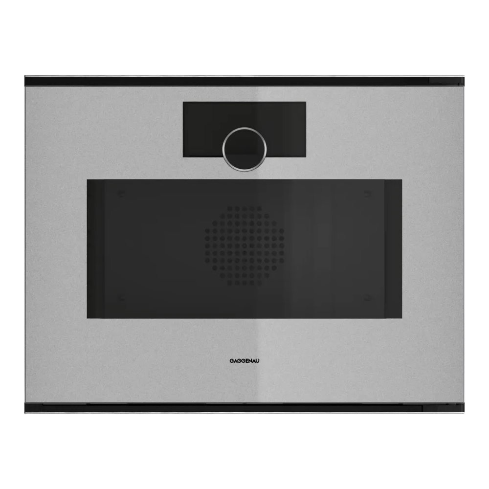 GAGGENAU GS 241 130 Pure Steam Oven 60x45cm Sterling - Tank - left