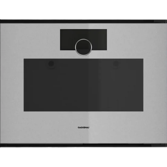 Forno a Vapore Puro GAGGENAU GS 220 130 Minimalistic 60 x 45 cm - Sterling - Porta Destra