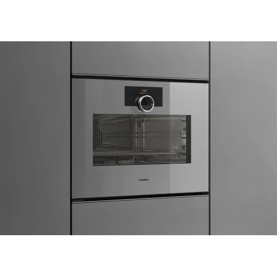 GAGGENAU GS 221 130 Pure Steam Oven 60x45cm Стерлинг - Танк - слева