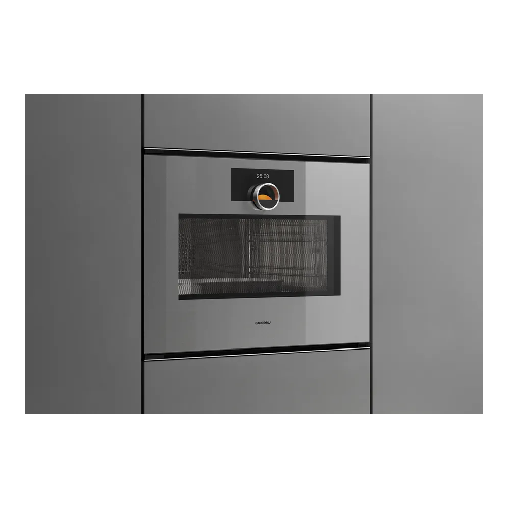 GAGGENAU GM 250 130 Microonda 60x45cm Sterling - 21L - Puerta derecha