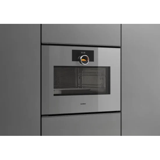 GAGGENAU GM 251 130 Microonda 60x45cm Sterling - 21L - Puerta izquierda