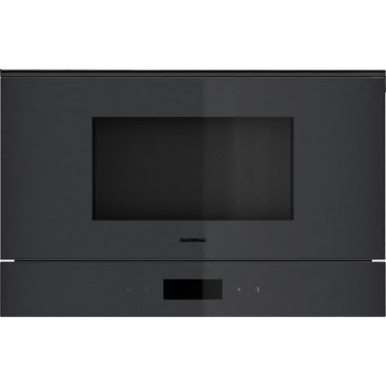 GAGGENAU GM 220 100 Microonde 60x38cm Onyx - 21L - Tür rechts