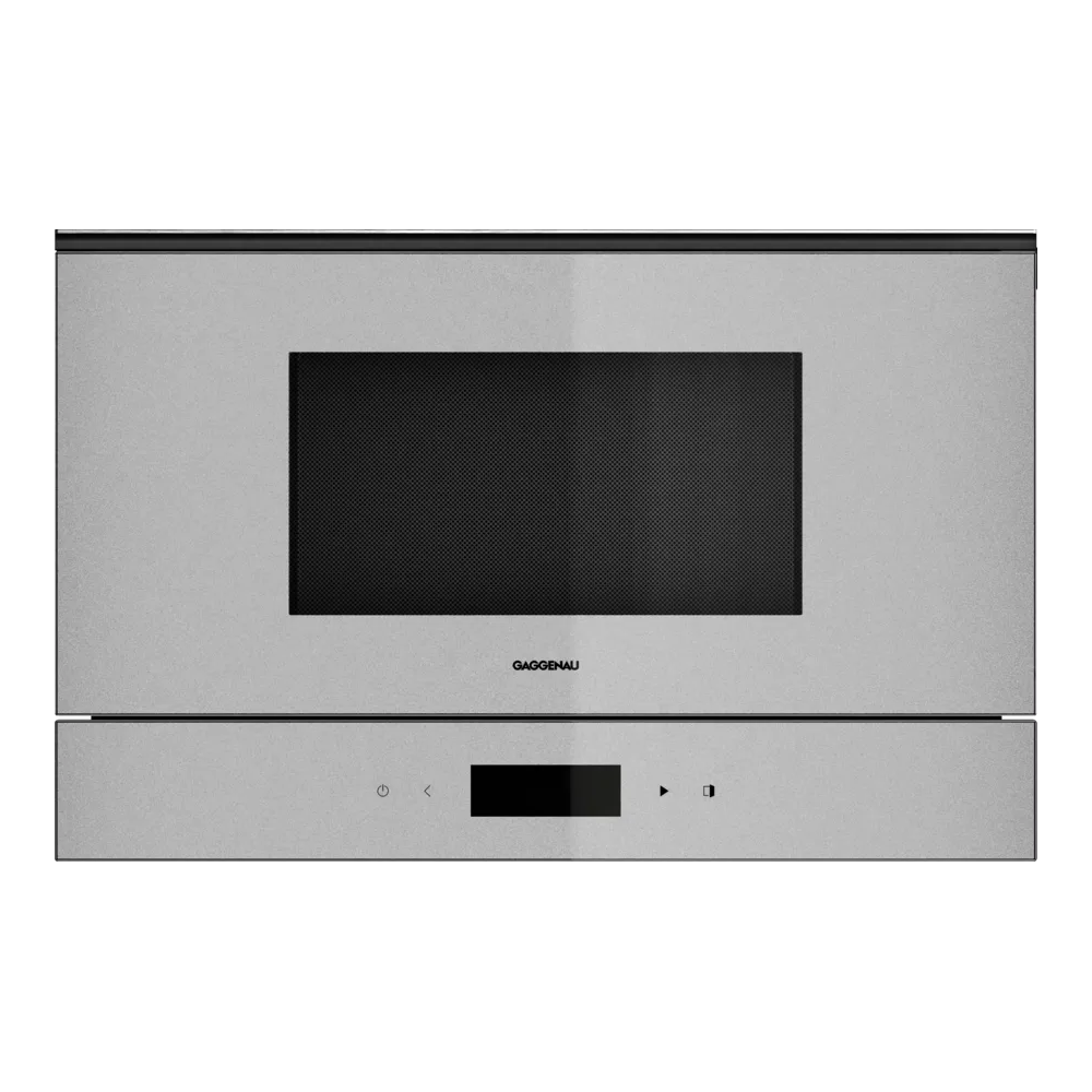 GAGGENAU GM 221 130 Microonda 60x38cm Sterling - 21L - Puerta izquierda