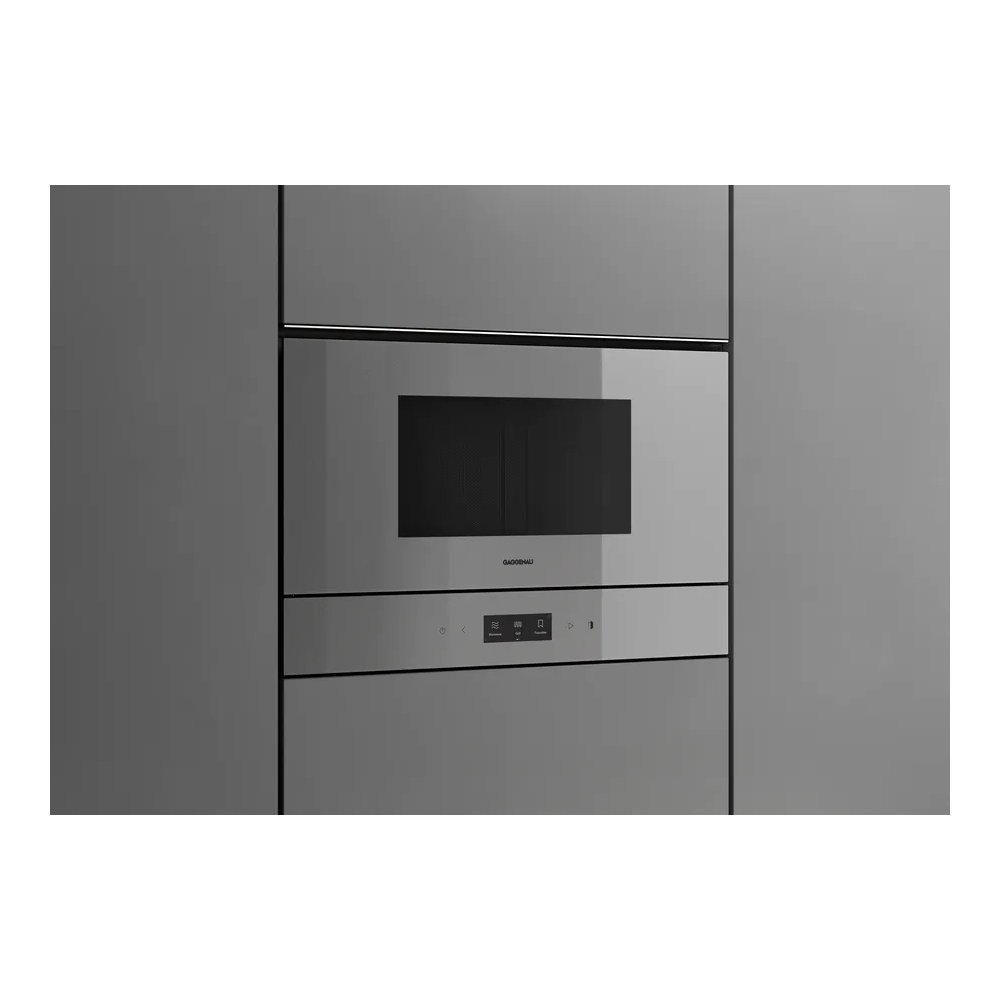 GAGGENAU GM 220 130 Microonde 60x38cm Sterling - 21L - Tür rechts