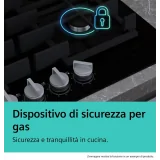 SIEMENS EG6B5PK90 Plancher de cuisson à gaz 60cm en acier inoxydable 4 fontes IQ300