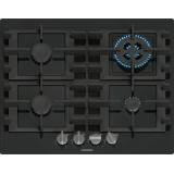 SIEMENS EN6B6HK40 Gasherd Boden 60cm Glas Schwarz Ghisa iQ300