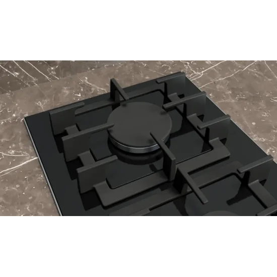 SIEMENS ER3A6BI40 Cotttura Gas Domino 30cm stepFlame Glass Black