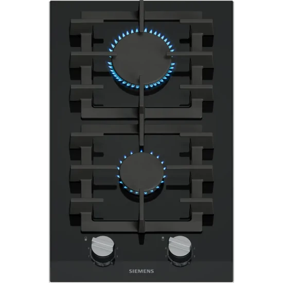 SIEMENS ER3A6BI40 Cottura Gas Domino 30cm stepFlame Glass Black