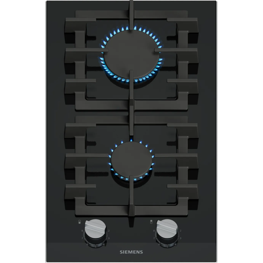 SIEMENS ER3A6BI40 Cottura Gas Domino 30cm stepFlame Glass Black