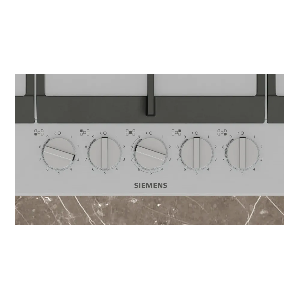 SIEMENS EC9A5RI90 Plancher de cuisson à gaz 90cm EtapeFlame Wok 5kW Acier inoxydable