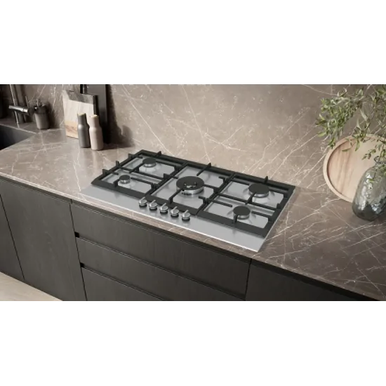 SIEMENS EC9A5RI90 Piano Cottura Gas 90cm stepFlame Wok 5kW Inox