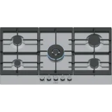 SIEMENS EC9A5RI90 Plancher de cuisson à gaz 90cm EtapeFlame Wok 5kW Acier inoxydable