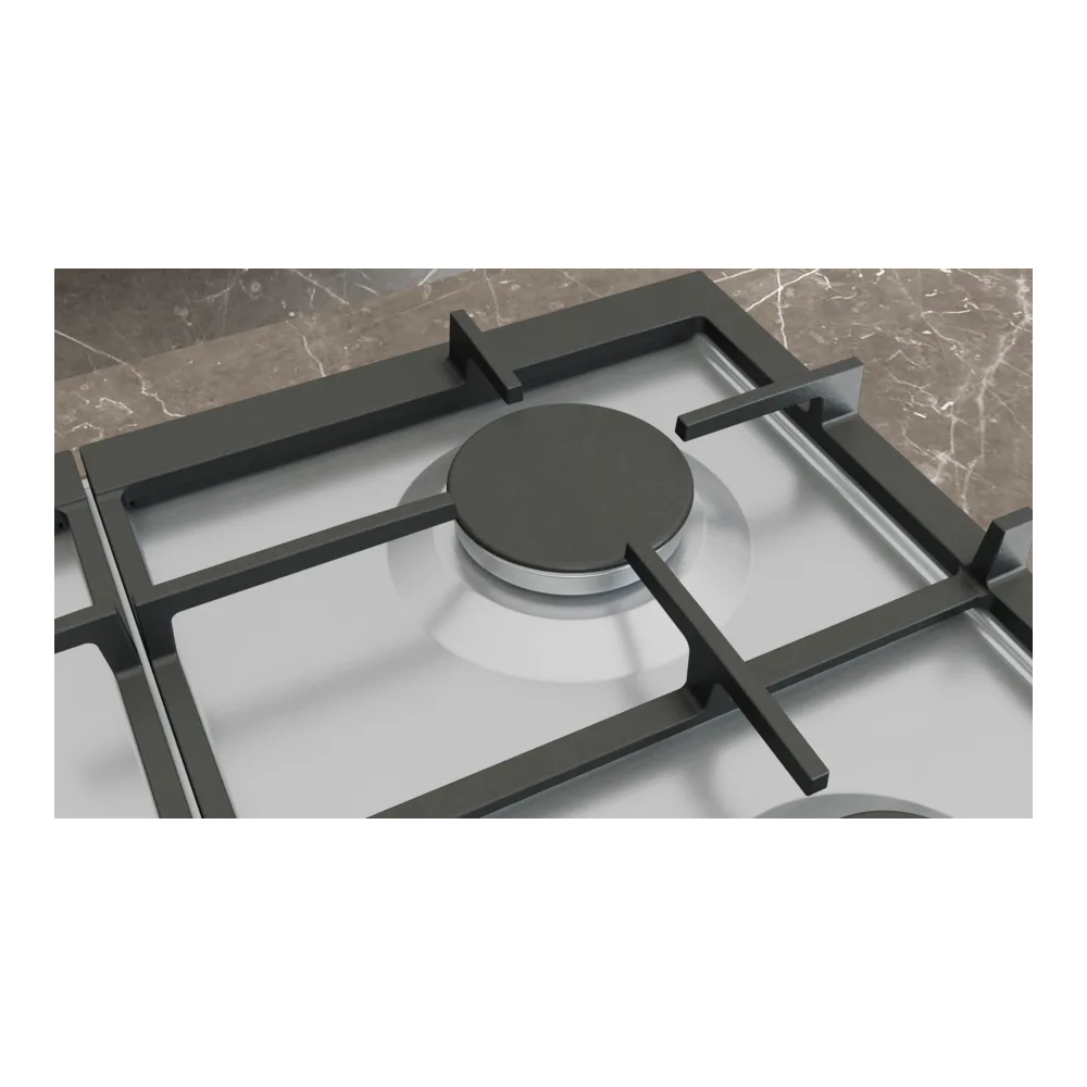 SIEMENS EC9A5RI90 Plancher de cuisson à gaz 90cm EtapeFlame Wok 5kW Acier inoxydable