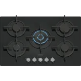 Piano Cottura a Gas SIEMENS EP7A6QI10 iQ500 stepFlame - 75 cm - 5 Fuochi Wok - Vetro Nero