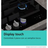 SIEMENS ER7A6RH40 Cotttura Gas 75cm iQ700 Étape intelligente Flame Wok