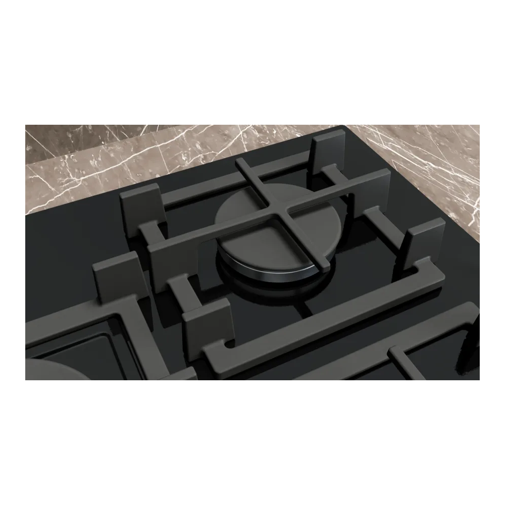 SIEMENS ER7A6RH40 Cotttura Gas 75cm iQ700 Étape intelligente Flame Wok