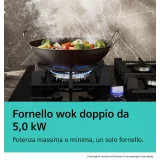 SIEMENS ER9A6SH40 Cottura Gas 90cm iQ700 stepFlame Glas schwarz