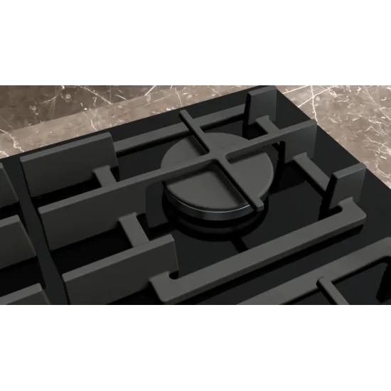 SIEMENS ER9A6SH40 Piano Cottura Gas 90cm iQ700 stepFlame Vetro Nero