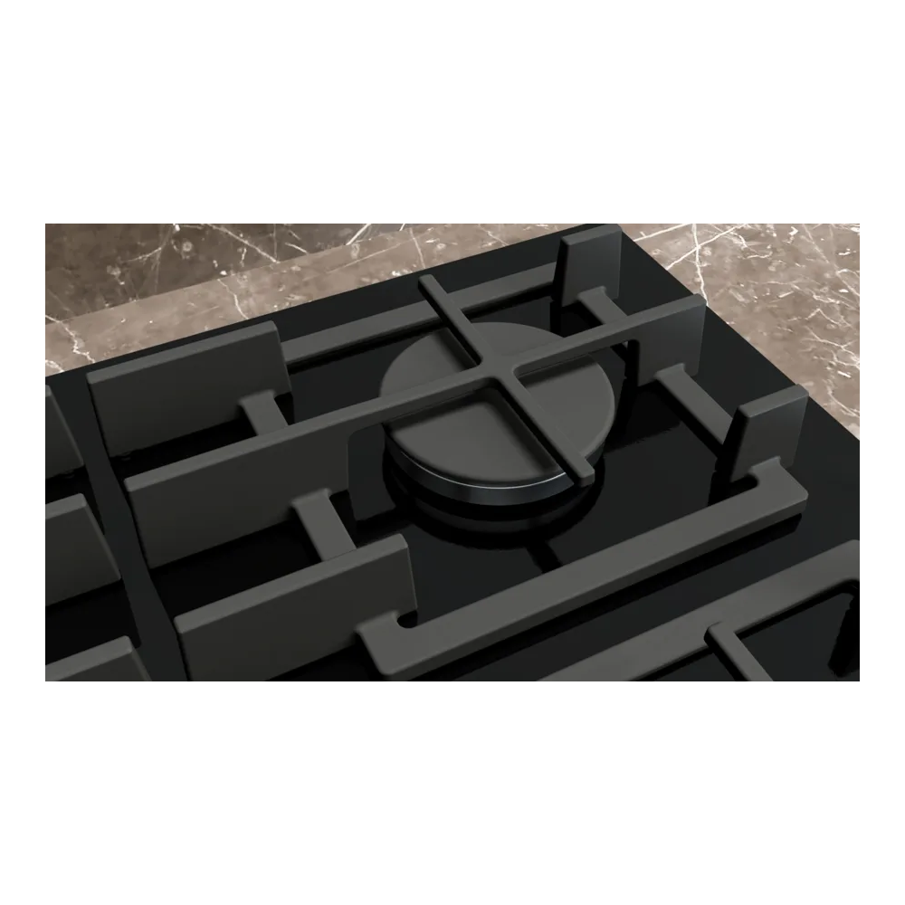 SIEMENS ER9A6SH40 Cottura Gas 90cm iQ700 stepFlame Glass Black