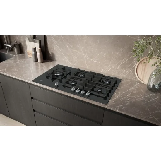 SIEMENS ER9A6SH40 Cottura Gas 90cm iQ700 stepFlame Glas schwarz