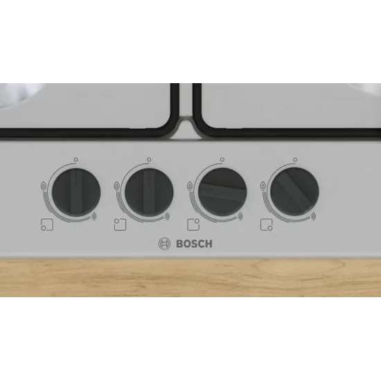 BOSCH PGP6B5K80 Gas Cooking Floor 60cm Series 4 - 4 Stainless Steel Cookers