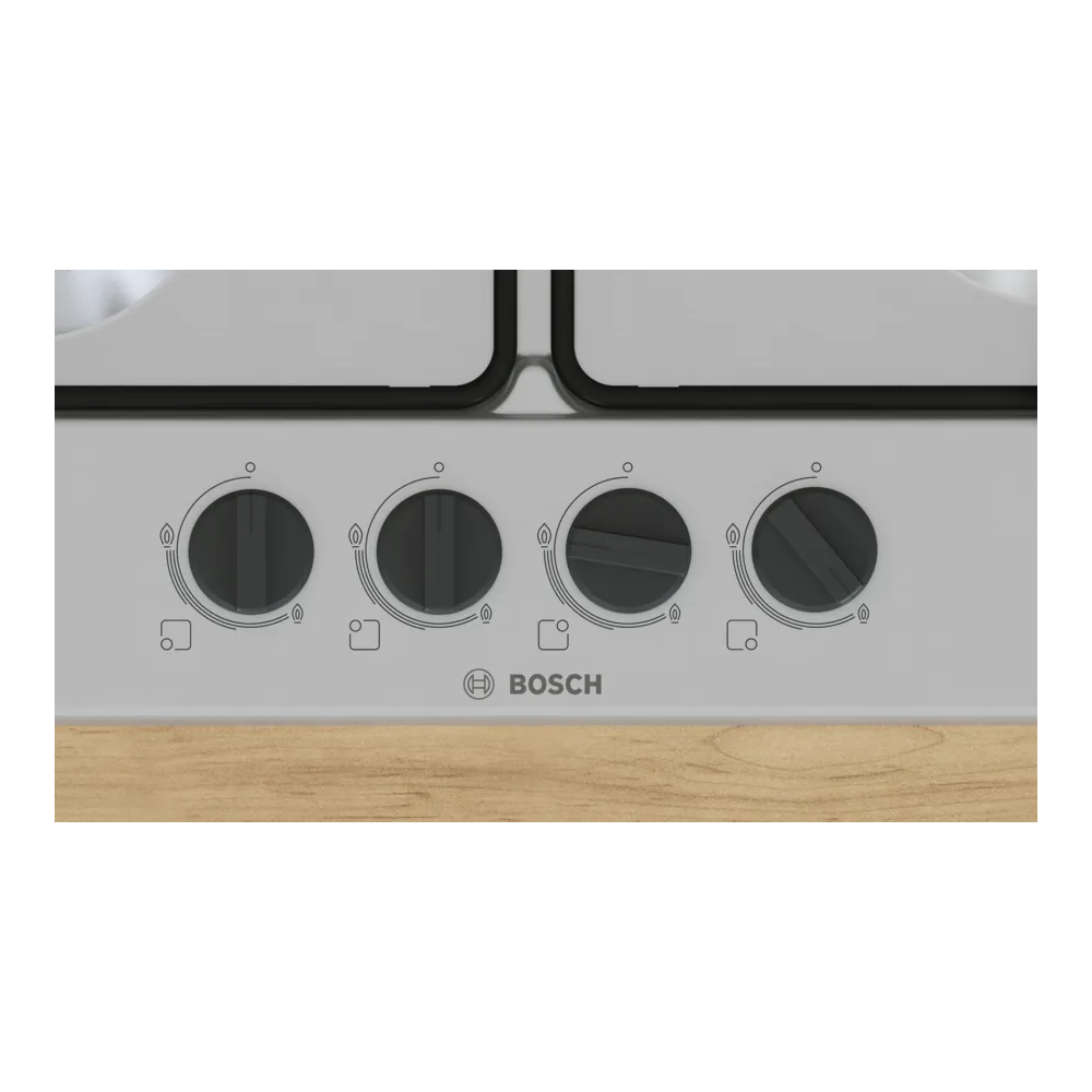 BOSCH PGP6B5K80 Piano Cottura Gas 60cm Serie 4 - 4 Fuochi Inox