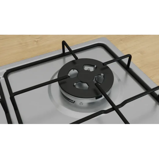 BOSCH PGH6B5K80 Gas Cooking Floor 60cm Series 4 - Stainless Cast Iron