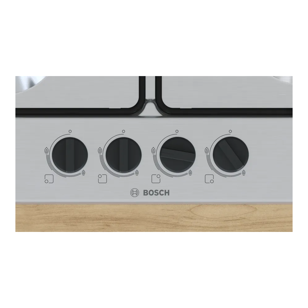 BOSCH PGH6B5K80 Gas Cooking Floor 60cm Series 4 - Stainless Cast Iron