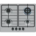 Gas cooking plan BOSCH PGH6B5K80 60 cm 4 Stainless steel fumes Ghisa grids