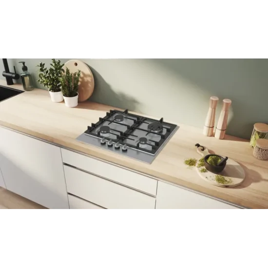 BOSCH PCH6A5I95 Пол для приготовления газа 60cm FlameSelect Wok 3.5kW нержавеющая сталь