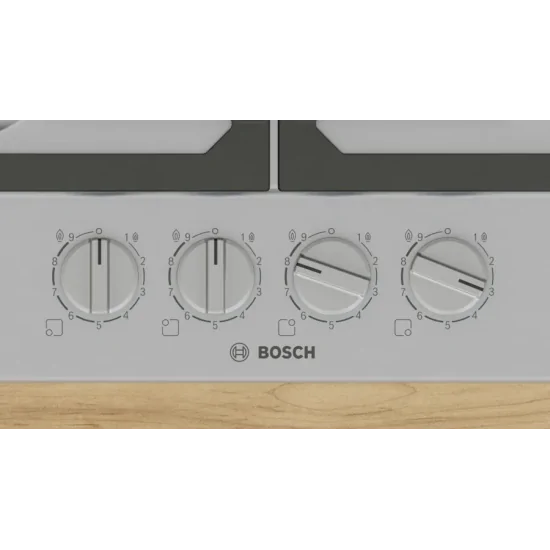 BOSCH PCH6A5I95 Piano Cottura Gas 60cm FlameSelect Wok 3.5kW Inox